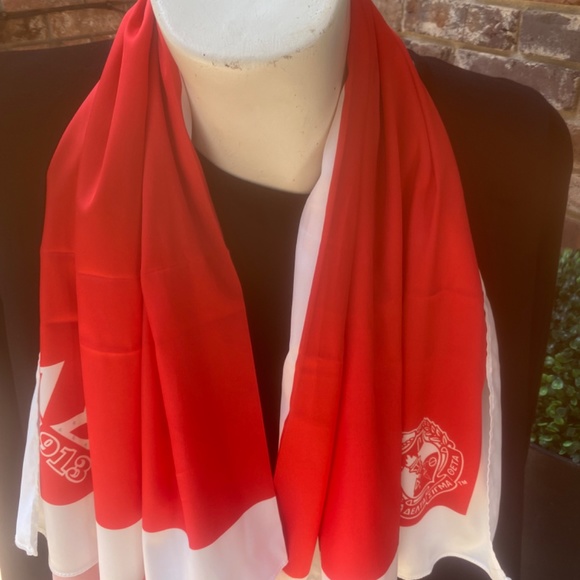 New Reversible  6 in 1 Delta Sigma Theta scarf - Picture 9 of 11